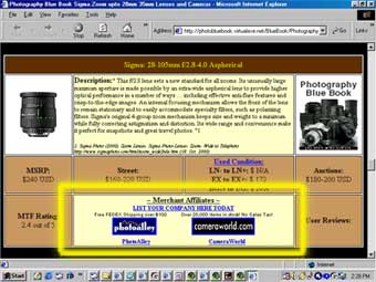 This is where your Flexi-Link ad will appear on the page(s) and item(s) you want it to be present. (yellow rectangle area)